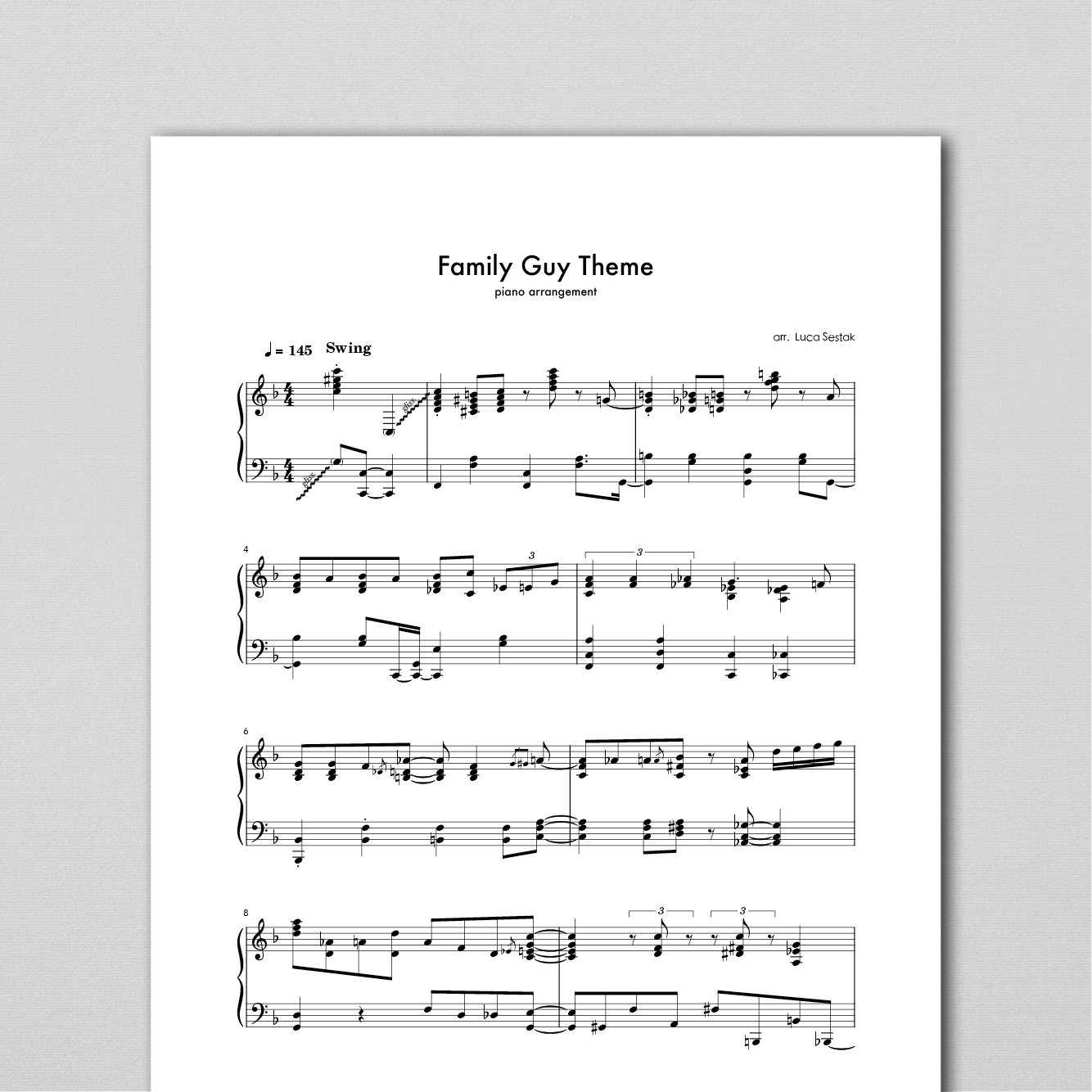 Luca Sestak Family Guy Theme PDF MP3 Luca sestak family guy theme pdf mp3